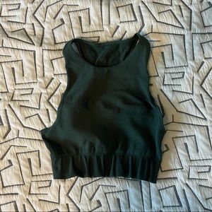 Emeral green sports bra